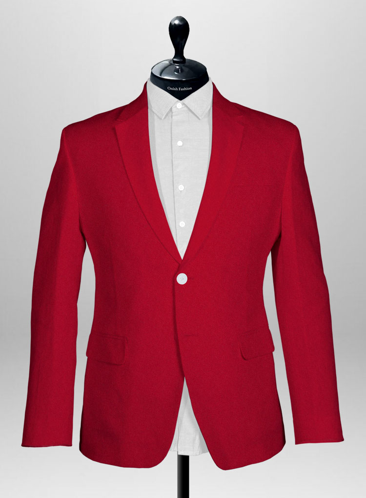 Red Statement Tweed Jacket
